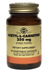 Acetyl-L-Carnitine: 250mg Vegicaps - 30