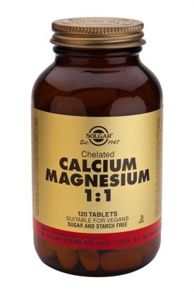 Chelated Calcium Magnesium 1:1 120 Tablets