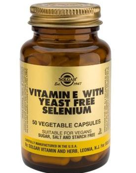Vitamin E with Yeast-Free Selenium Vegetable 50 Capsules