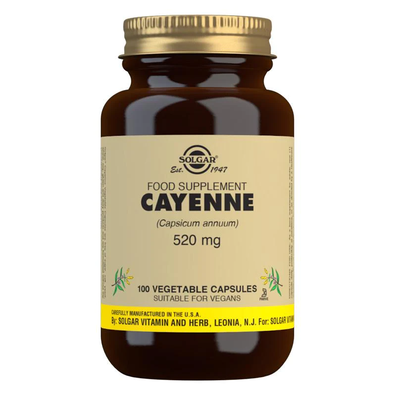 Cayenne 520 mg Vegetable Capsules