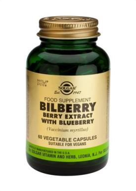 Bilberry Berry Extract with Blueberry Vegetable Capsules 60