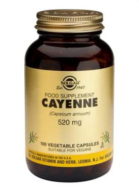 Cayenne Vegetable Capsules 100