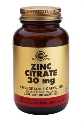 Zinc Citrate 30 mg Capsules 100