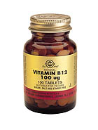 Natural Vitamin B12 100 mcg 100 Tablets