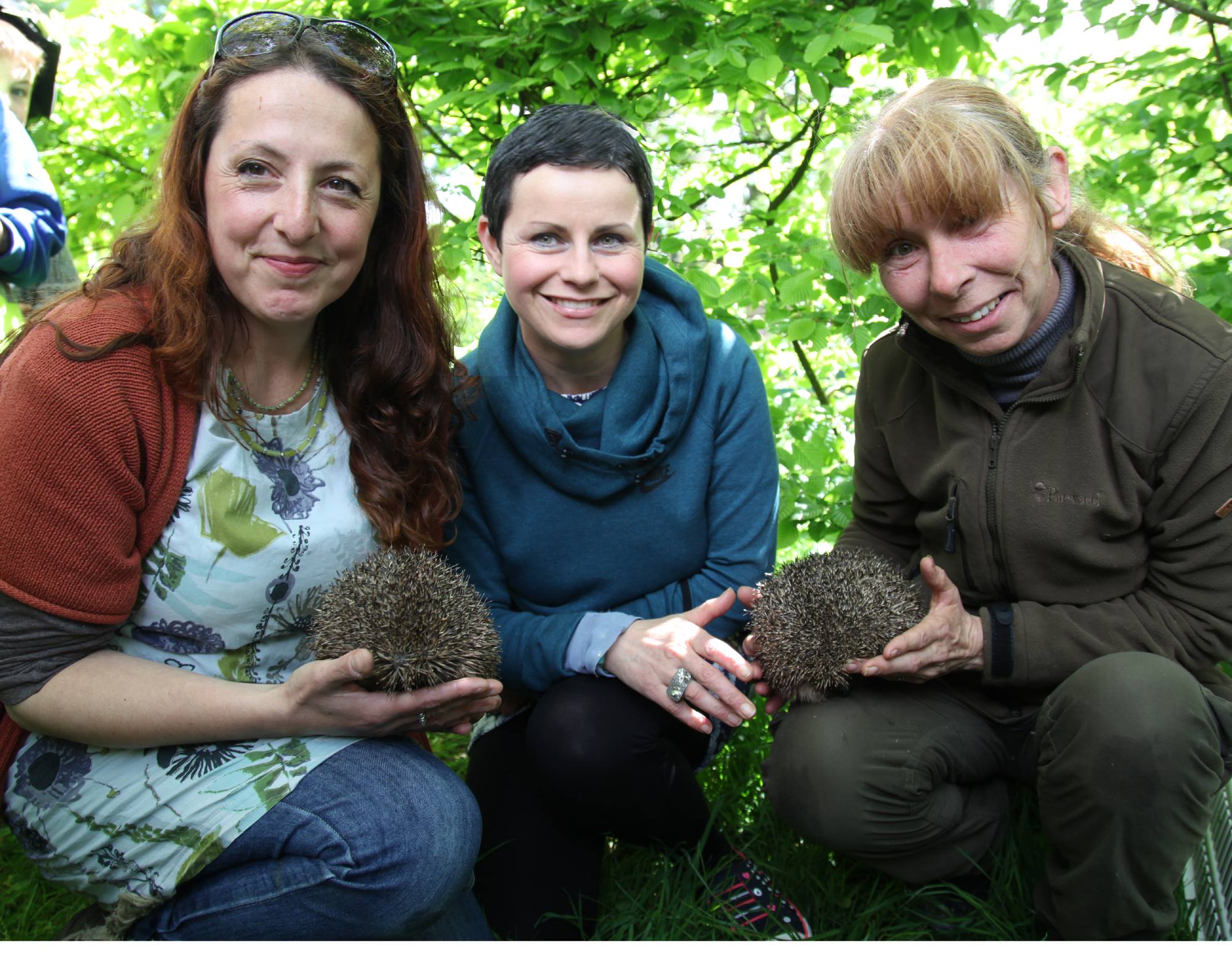 Left: Sarah Evans (The Secret Garden Centre, Newmarket), Centre: our very own Mairead O'Keeffe, Right: Rosie Campbell (Animal Magic Rescue) taken at the "Love Your Land" event in May.