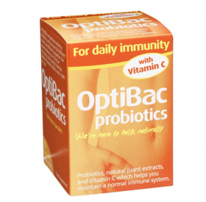 Optibac Daily Immunity Probiotics with Vitamin C (30 caps)