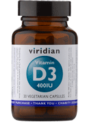 Viridian Vitamin D3 400IU (Vegan) (30 caps)