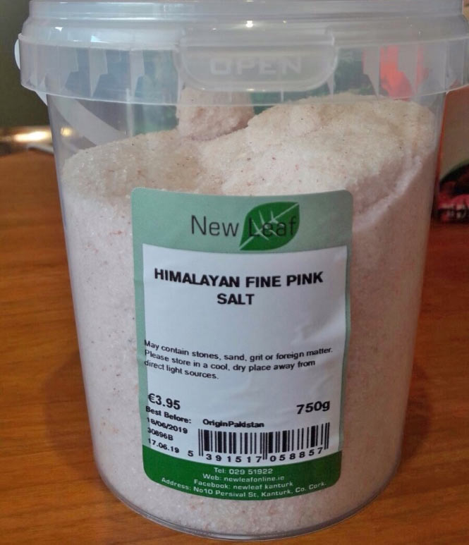 Himalayan Salt 750g Tub