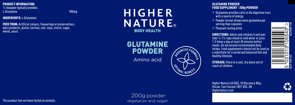 higher nature glutamine powder