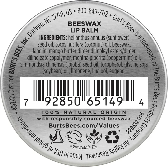 Burt's Bees Moisturizing Retro Lip Balm Tin - Image 3