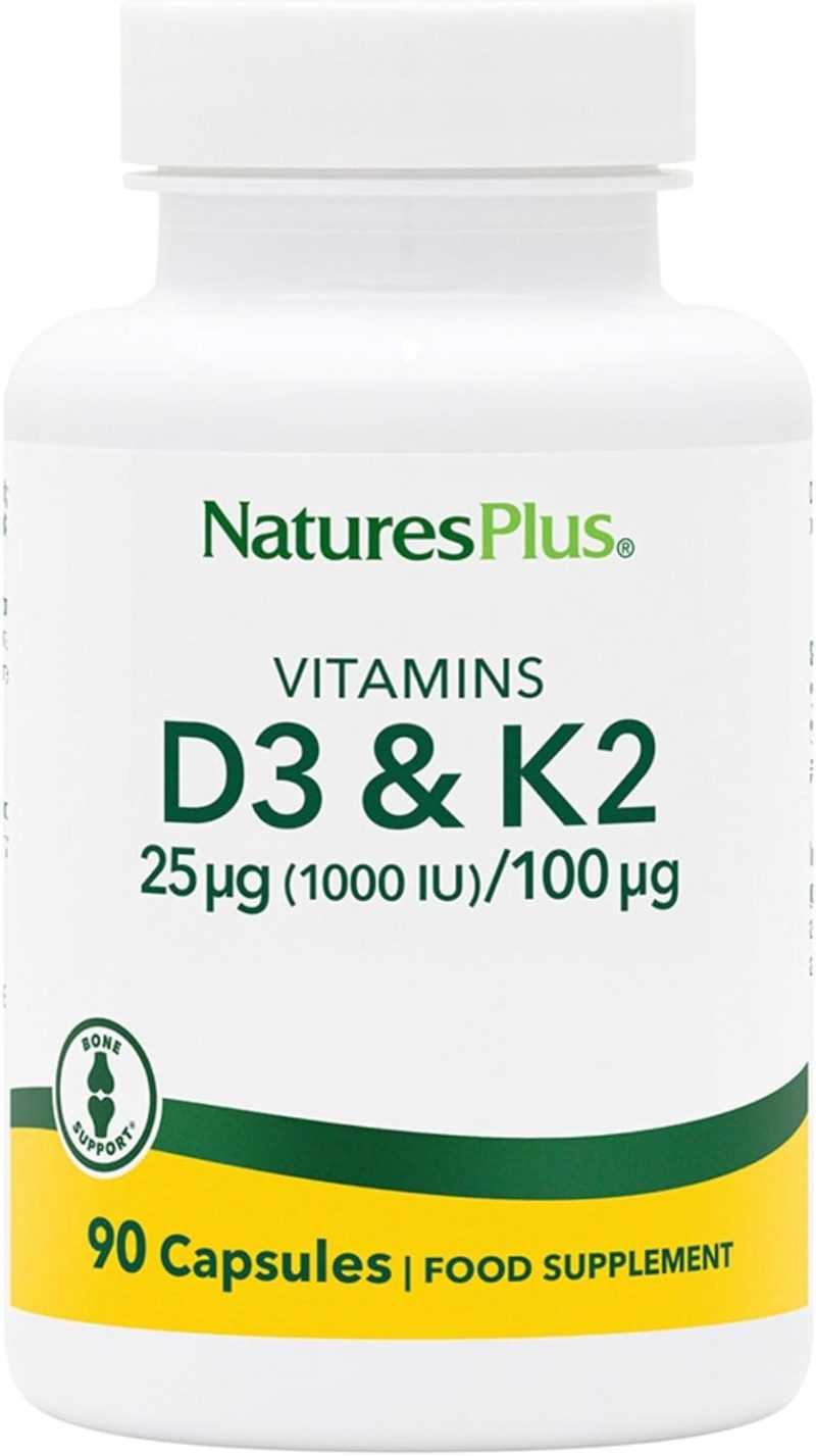 NaturesPlus Vitamin D3 Vitamin K2 - 90 Capsules