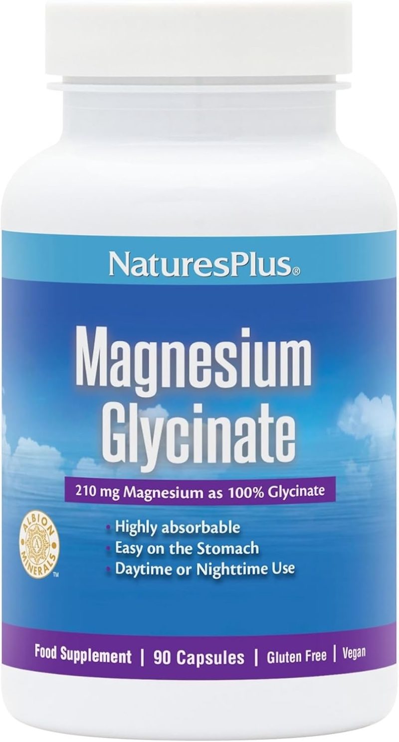 NaturesPlus Magnesium Glycinate Capsules - 90 Capsules