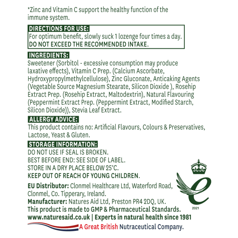 Natures Aid Zinc Lozenges - Image 2