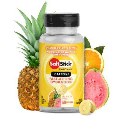 NEW SaltStick FastChews + Caffeine Tropical Twist (30 Servings)