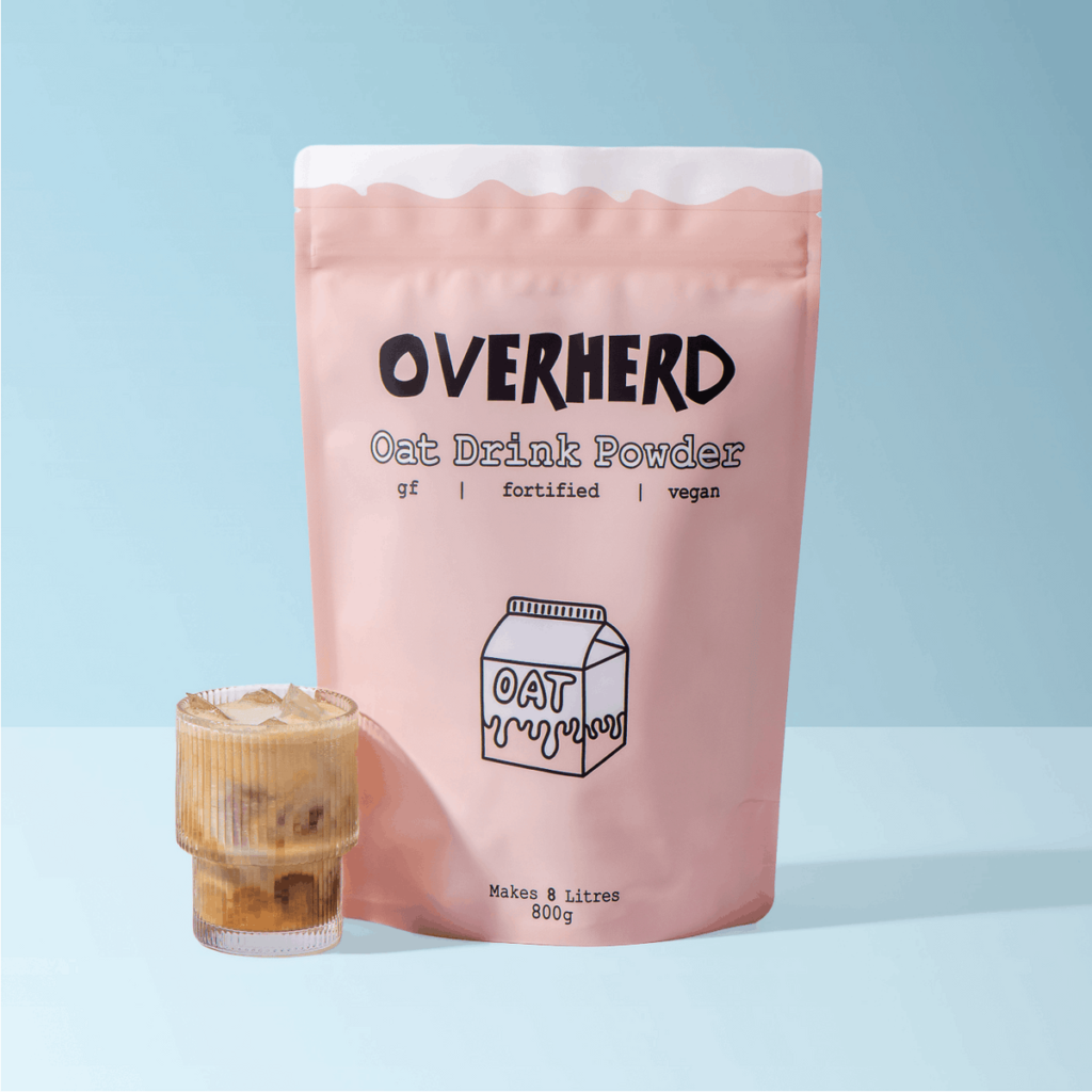 Overherd powdered oat milk