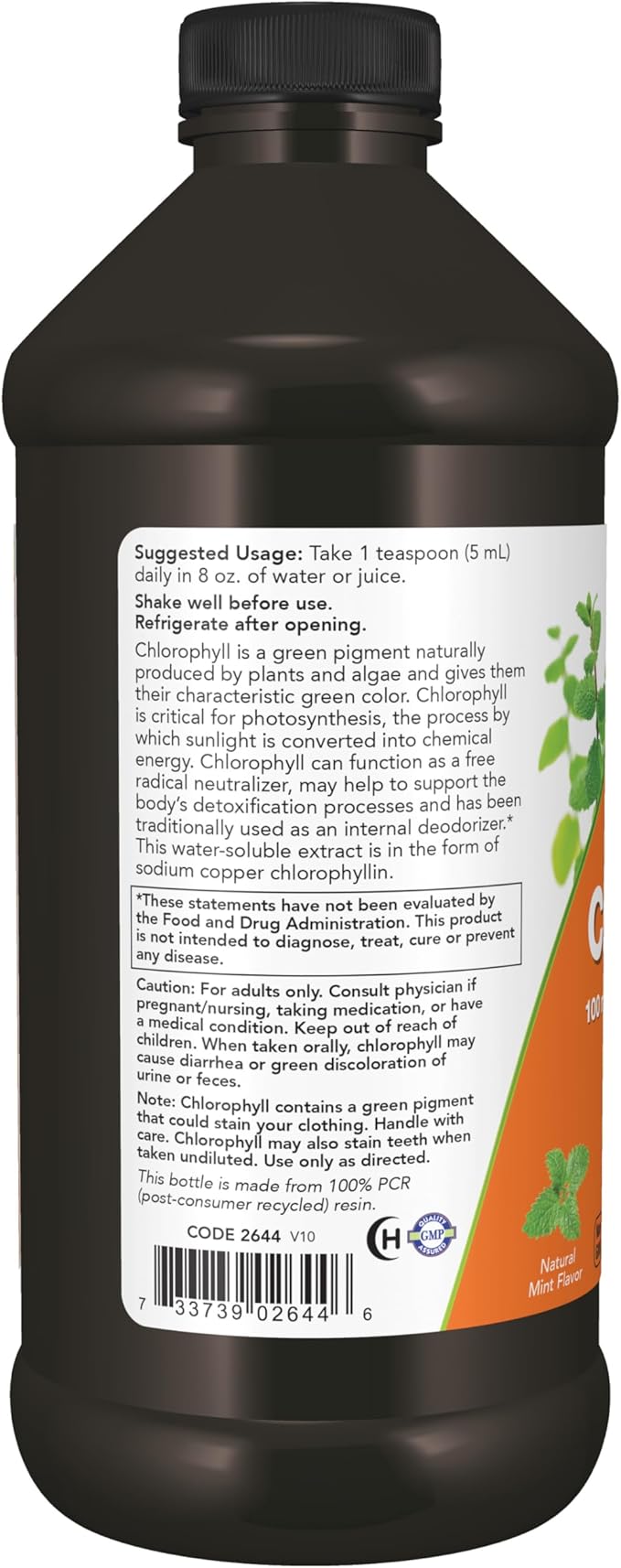 Now Liquid Chlorophyll 473ml - Image 3