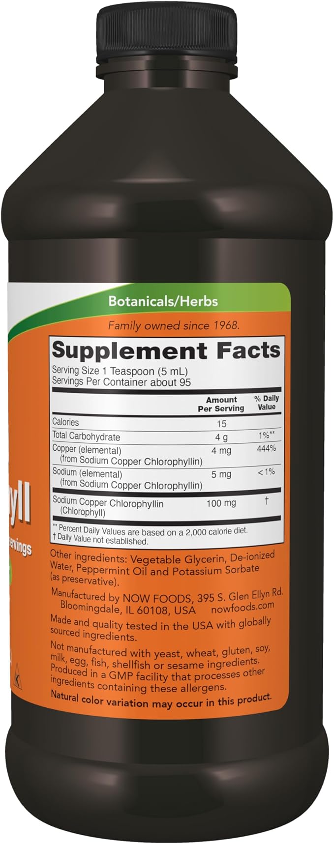 Now Liquid Chlorophyll 473ml - Image 2