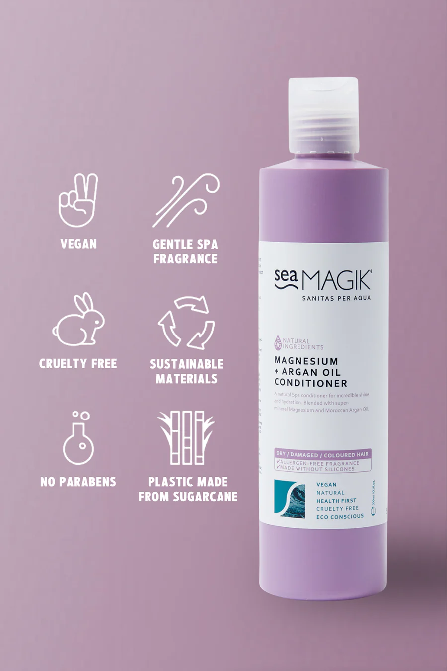 Sea Magik Magnesium + Argan Conditioner 300ml - Image 2