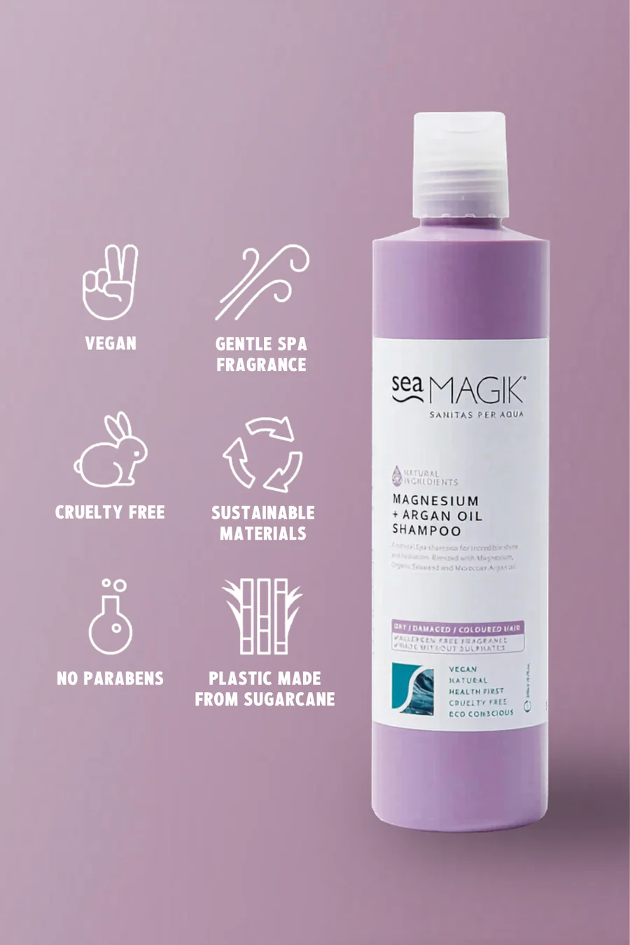 Sea Magik Magnesium + Argan Shampoo 300ml - Image 2