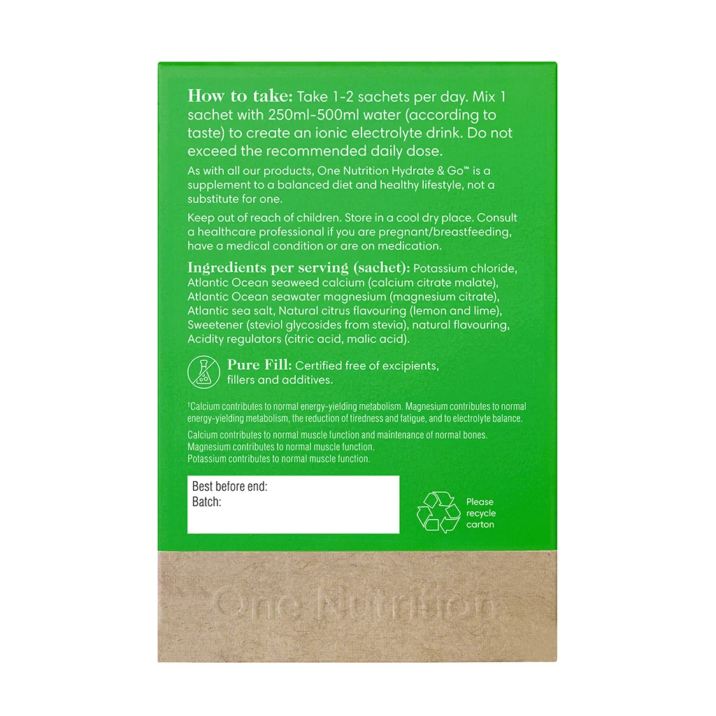 One Nutrition® Hydrate & Go™ – 15 powder sachets - Image 2